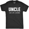 Crazy Dog Mens Funny Uncle T Shirts Sarcastic Family Tees for Guys(Bad Influence)