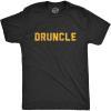 Crazy Dog Mens Funny Uncle T Shirts Sarcastic Family Tees for Guys(Druncle)