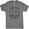 Crazy Dog Mens Funny Uncle T Shirts Sarcastic Family Tees for Guys(Funcles)