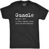 Crazy Dog Mens Funny Uncle T Shirts Sarcastic Family Tees for Guys(Guncle)