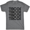 Crazy Dog Mens Funny Uncle T Shirts Sarcastic Family Tees for Guys(Light Heather Grey – Tacos Tacos)