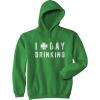Crazy Dog T-Shirts Funny Saint Patricks Day Hoodies Irish Sweatshirts for St Pattys Day Parties and Parades(Green – Clover Drinking)