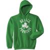 Crazy Dog T-Shirts Funny Saint Patricks Day Hoodies Irish Sweatshirts for St Pattys Day Parties and Parades(Green – Go Luck)