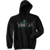 Crazy Dog T-Shirts Hooligan Shamrock Funny Saint St Patricks Day Drinking Hoodie for Paddys Day(Black)