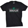 Crazy Dog T-Shirts Mens Irish Hooligan T-Shirt Black(Black)