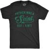 Funny St Paddy’s Day T Shirts for Men Hilarious Saint Patricks Day Shirts for Guys(Heather Black – Patrick Saint)