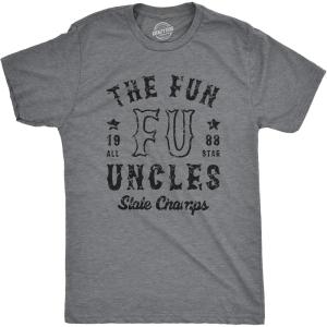Crazy Dog Mens Funny Uncle T Shirts Sarcastic Family Tees for Guys(Funcles)