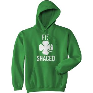 Crazy Dog T-Shirts Funny Saint Patricks Day Hoodies Irish Sweatshirts for St Pattys Day Parties and Parades(Green – Fit Shaced)
