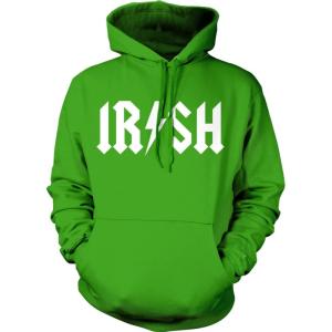 Irish Rockstar Hoodie Funny Saint Patricks Day Shamrock Clover Shenanigans Shirt