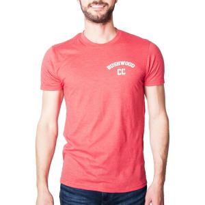 Mens Bushwood Country Club Shirt Golfing T Shirt Funny Tees Golf Gift for Dad(Heather Red)