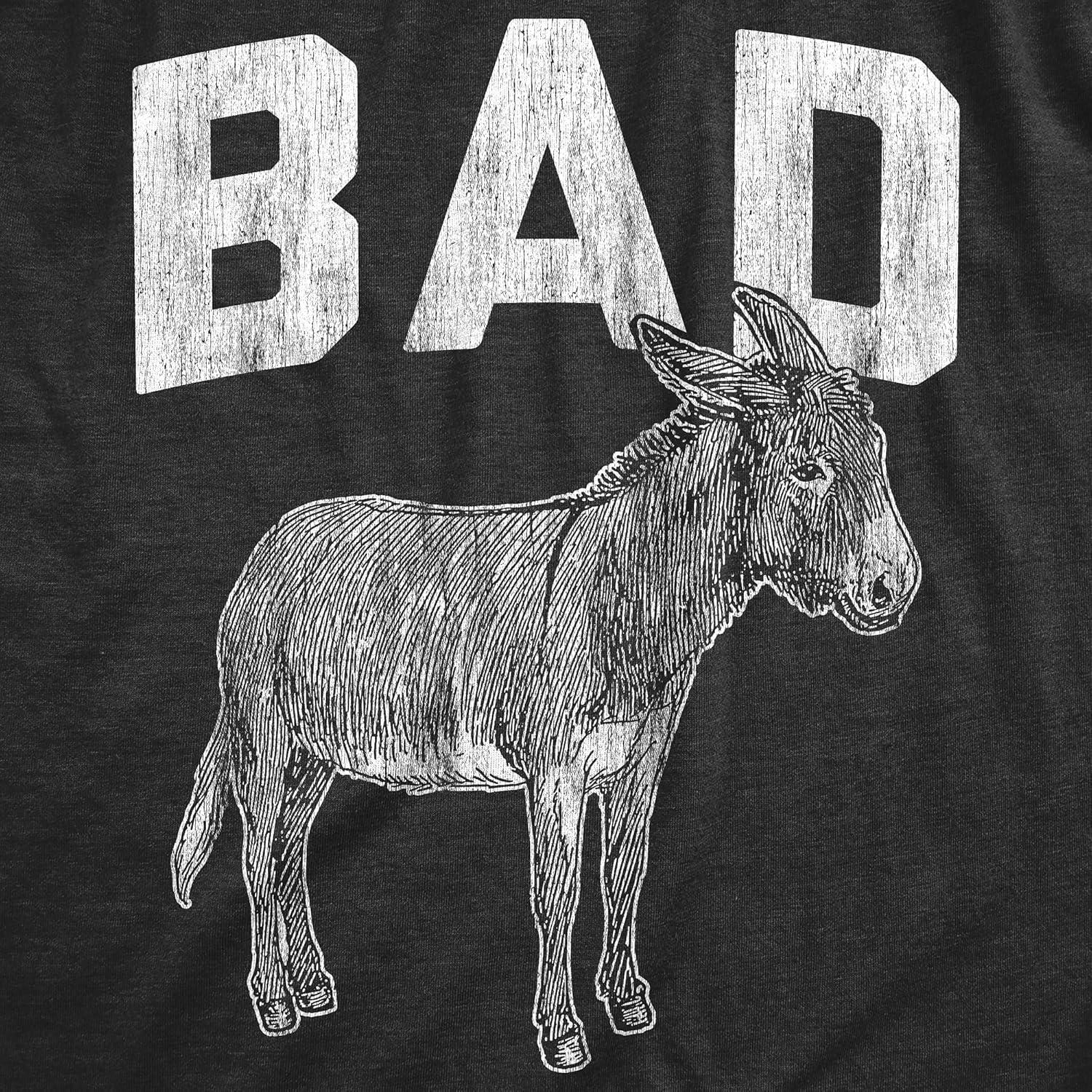 imageWomens Sarcastic T Shirts with Funny Sayings Novelty Graphic Tees for WomenHeather Black Bad a