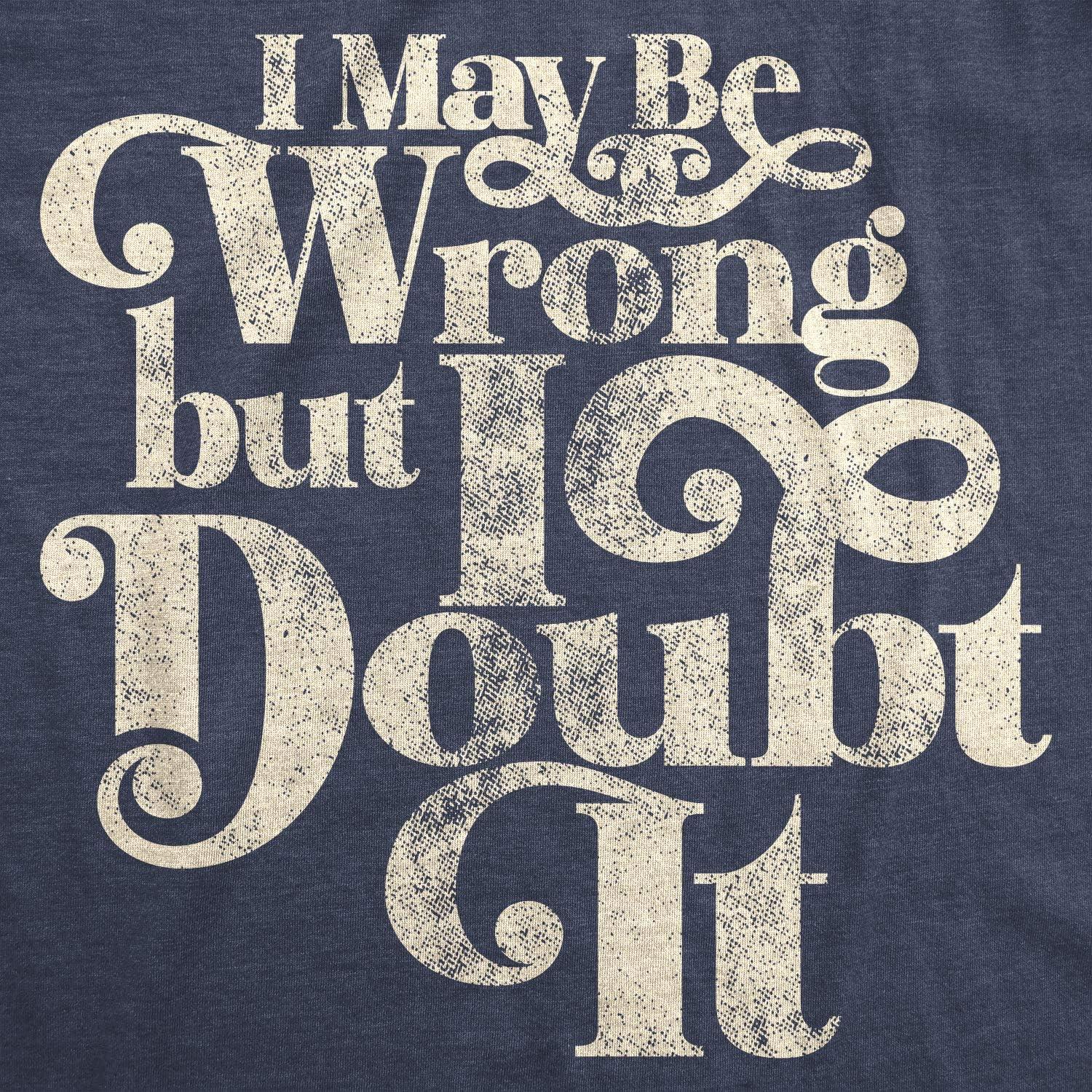 imageWomens Sarcastic T Shirts with Funny Sayings Novelty Graphic Tees for WomenHeather Navy Doubt It