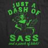 Funny Womens T-Shirts – Coffee Murdery and More Sarcastic Shirts for Cool Ladies with Sass(Heather Black – Dash of Sass)