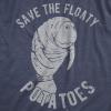 Funny Womens T-Shirts – Coffee Murdery and More Sarcastic Shirts for Cool Ladies with Sass(Heather Navy – Floaty Potatoes)