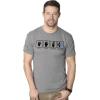 Mens Rock Paper Scissors Hadouken T Shirt Funny Video Gamer Nerdy Graphic Tee(Light Heather Grey – Hadouken)