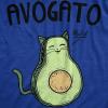 Womens Avogato Funny T Shirt Avocado Cat Cute Face Graphic Novelty Tee for Girls(Heather Royal – Avogato)