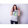 Womens Avogato Funny T Shirt Avocado Cat Cute Face Graphic Novelty Tee for Girls(Light Heather Grey – Avogato)