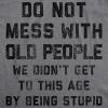 Womens Sarcastic T Shirts Funny Tees with Snarky Sayings on Cute Shirts for Women(Dark Heather Grey – Old People)