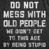 Womens Sarcastic T Shirts Funny Tees with Snarky Sayings on Cute Shirts for Women(Heather Black – Old People)