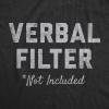 Womens Sarcastic T Shirts Funny Tees with Snarky Sayings on Cute Shirts for Women(Heather Black – Verbal Filter)