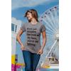 Womens Sarcastic T Shirts with Funny Sayings Novelty Graphic Tees for Women(Dark Heather Grey – Still Talking)