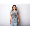 Womens Sarcastic T Shirts with Funny Sayings Novelty Graphic Tees for Women(Dark Heather Grey – Still Talking)