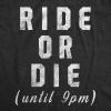 Womens Sarcastic T Shirts with Funny Sayings Novelty Graphic Tees for Women(Heather Black – Ride Or Die)