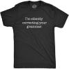 Mens Silently Correcting Your Grammar Funny T Shirt Nerdy Sarcastic Tee Graphic(Heather Black)
