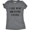 Dark Heather Grey - Wine and 3 People