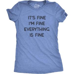 Funny Womens T-Shirts – Coffee Murdery and More Sarcastic Shirts for Cool Ladies with Sass(Heather Light Blue – Fine)