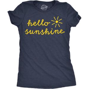 Womens Funny T Shirts Hello Sunshine Sarcastic Graphic Novelty Tee for Ladies