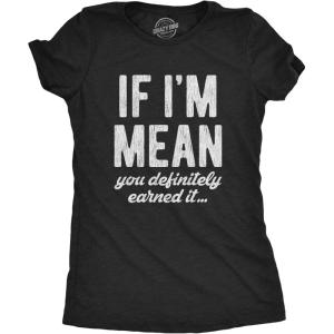 Womens Sarcastic T Shirts Funny Tees with Snarky Sayings on Cute Shirts for Women(Heather Black – Deserved It)