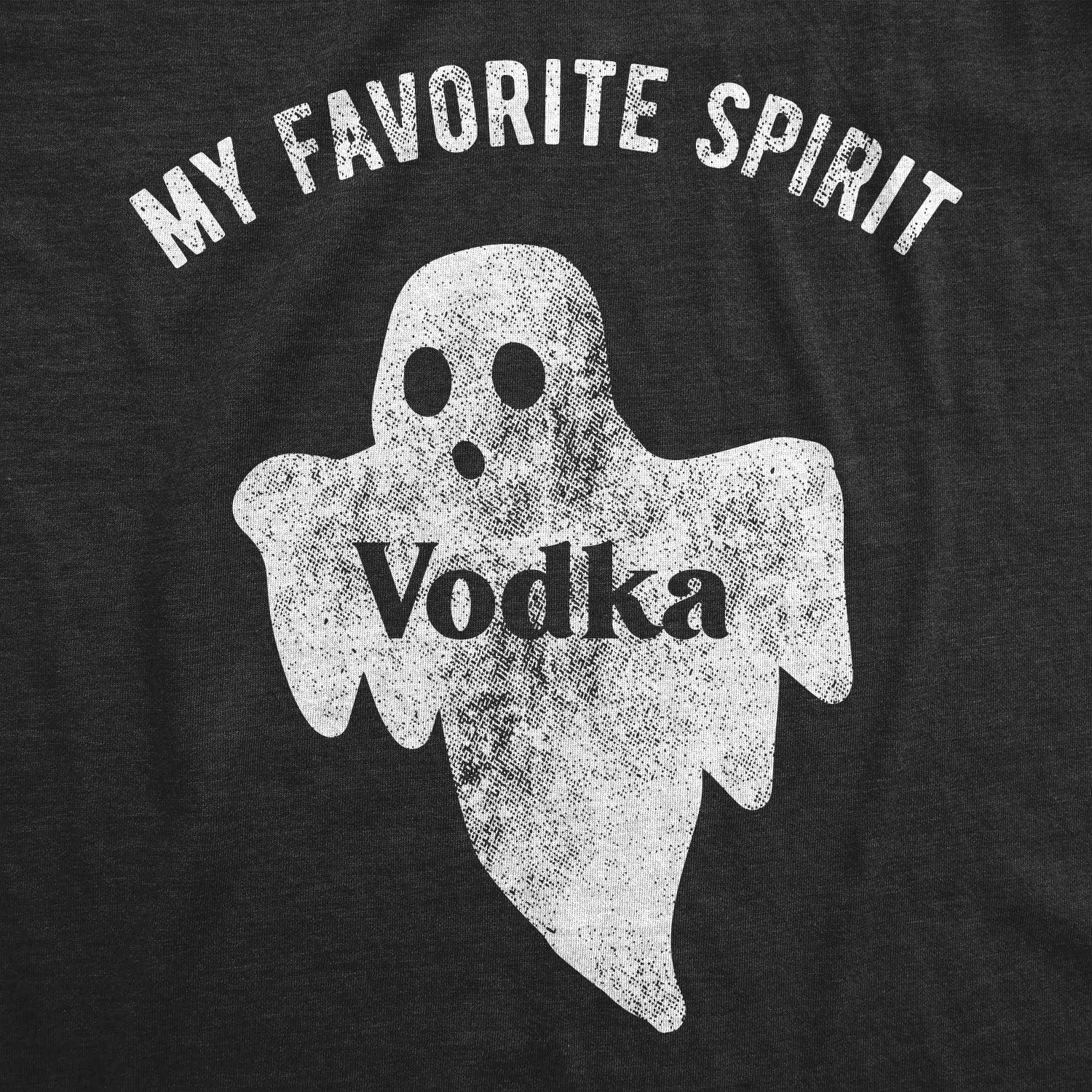 imageFunny Womens Halloween T Shirts Drinking T Shirts for Halloween Party Cute Tees for WomenHeather Black Spirit Vodka