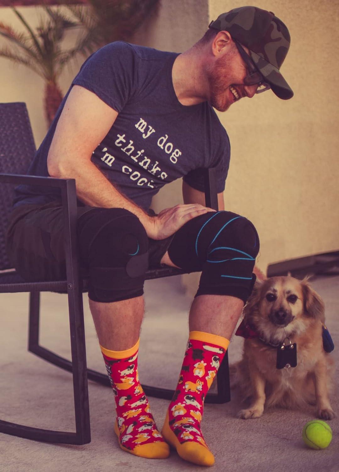 imageWomens Im Only Talking to My Dog Today Socks Funny Pet Mom Novelty Footwear