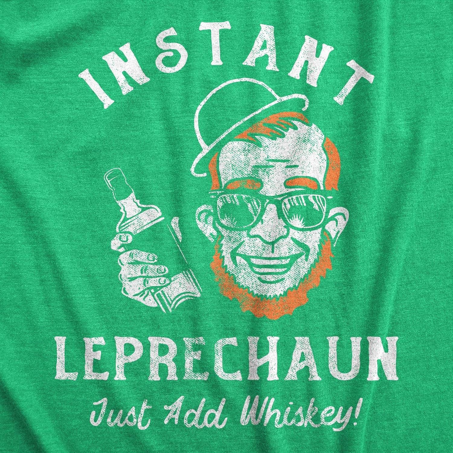 imageWomens Saint Patricks Day T Shirts for Pubs Funny Drinking Shirts for WomenHeather Green Instand Leprechaun