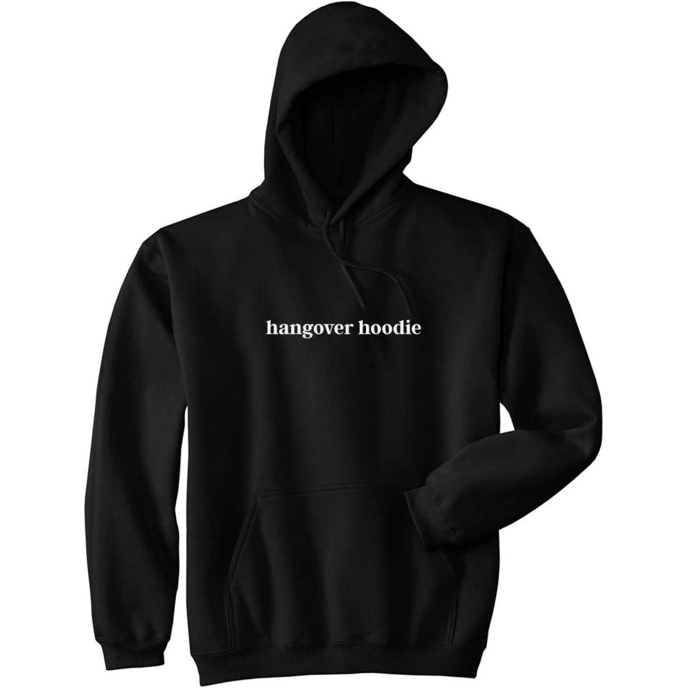 imageCrazy Dog TShirts Unisex Hoodie Hangover Hoodie Funny Sarcastic Drinking Party Beer SweatshirtBlack