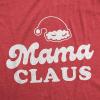Crazy Dog T-Shirts Papa Mama Uncle Auntie Claus Family Christmas Photo Group Matching Novelty Tees(Heather Red – Mama)