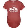 Crazy Dog T-Shirts Papa Mama Uncle Auntie Claus Family Christmas Photo Group Matching Novelty Tees(Heather Red – Mama)