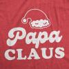 Crazy Dog T-Shirts Papa Mama Uncle Auntie Claus Family Christmas Photo Group Matching Novelty Tees(Heather Red – Papa)