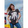 Crazy Dog T-Shirts Womens Splattered Rib Cage T Shirt Cool Skeleton Halloween Costume Tee for Ladies(Heather Black – Splattered Ribcage)