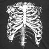 Crazy Dog T-Shirts Womens Splattered Rib Cage T Shirt Cool Skeleton Halloween Costume Tee for Ladies(Heather Black – Splattered Ribcage)
