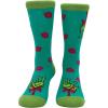 Crazy Dog Womens Christmas Socks Cute Cozy Festive Xmas Socks for The Holidays(Mistletoad)