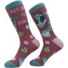 Crazy Dog Womens Christmas Socks Cute Cozy Festive Xmas Socks for The Holidays(Put Out)