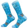 Crazy Dog Womens Christmas Socks Cute Cozy Festive Xmas Socks for The Holidays(Slothing)