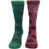 Crazy Dog Womens Christmas Socks Cute Cozy Festive Xmas Socks for The Holidays(Team Naughty Nice)