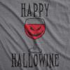 Funny Womens Halloween T Shirts Drinking T Shirts for Halloween Party Cute Tees for Women(Dark Heather Grey – Hallowine)