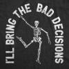 Funny Womens Halloween T Shirts Drinking T Shirts for Halloween Party Cute Tees for Women(Heather Black – Bad Decisions)