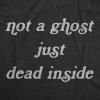 Funny Womens Halloween T Shirts Drinking T Shirts for Halloween Party Cute Tees for Women(Heather Black – Not a Ghost)