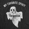 Funny Womens Halloween T Shirts Drinking T Shirts for Halloween Party Cute Tees for Women(Heather Black – Spirit Tequila)