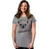 Womens Aye Chihuahua T Shirt Funny Pet Puppy Dog Tee(Dark Heather Grey)